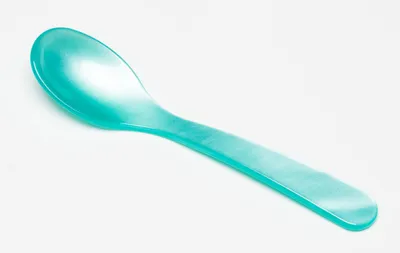 Image de G.F. Heim Söhne Cuillère à oeuf en verre acrylique turquoise 12,5cm