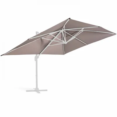 Image de Toile pour parasol déporté 4x3m taupe - Oviala Caserta