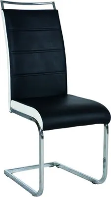 Produktbild von Esszimmerstuhl Küchenstuhl Set H-441 schwarz weiß 2er Set