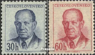 Produktbild von Briefmarken Tschechoslowakei 1953 Mi 816-817 (kompl.Ausg.) postfrisch Zapotocky