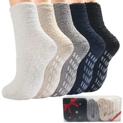 Produktbild von Warme Kuschelsocken Stoppersocken Damen 36-42 5 Paar