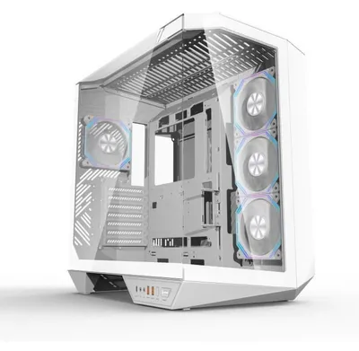 Produktbild von Gehäuse ohne Netzteil – Cube – ATX-Formfaktor – DARKFLASH DY470 – Weiß