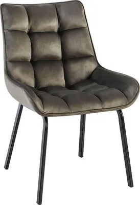Produktbild von Esszimmerstuhl - Küchenstuhl - Ergonomisches Design, bequemer Sitzkomfort | Farbe: Anthrazit | Material: Weich