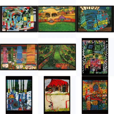 Produktbild von Kunstkarten-Set Friedensreich Hundertwasser I