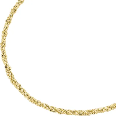 Produktbild von Collier Smart Jewel Fantasiekette, gedreht, Silber 925 Gold 45 cm