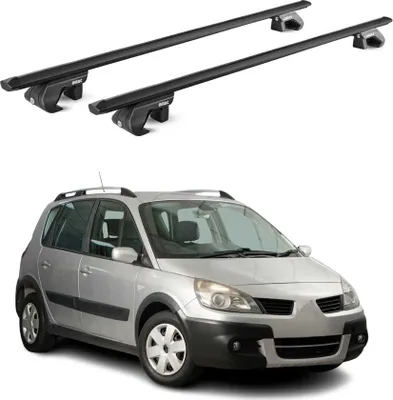 Produktbild von Dachträger für Renault Scenic II Conquest 2007-2009 5 tür 90kg Alu ABE Schwarz