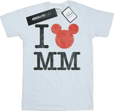 Produktbild von Disney - "I Love" T-Shirt für Herren BI50911 (XXL) (Weiß)
