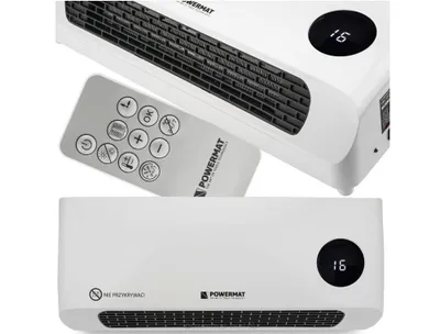 Obrázek produktu pro Keramické nástěnné topení s ventilátorem 2000W rychlé topení 3 úrovně výkonu sálavé topení Heat Fan wall heater + dálkové ovládání