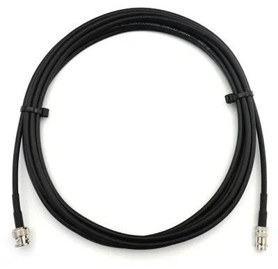 Obrázek produktu pro 3m koaxiální kabel BNC samec na BNC samici RG58 - Prodlužovací kabel BNC 3 metry propojovacího kabelu (50 Ohm) - Černý anténní kabel pro HAM rádio CB rádio WIFI anténu