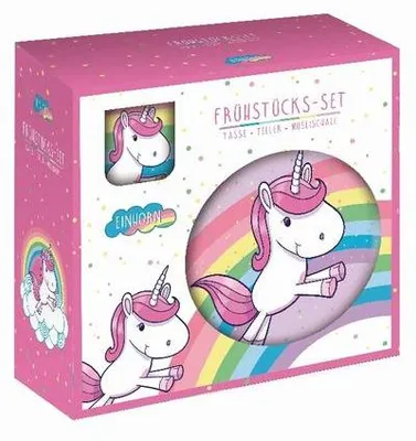 Produktbild von Einhorn 3tlg. Frühstücks-Set