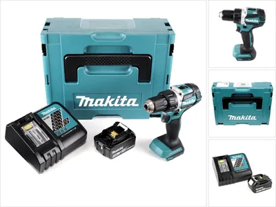 Produktbild von Makita DDF 484 RF1J Akku Bohrschrauber brushless 18V 54Nm + 1x Akku 3,0Ah + Ladegerät im Makpac
