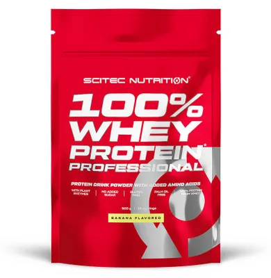 Image de Whey protéine - Scitec Nutrition - 100% WHEY PROFESSIONAL (500G) - Saveur Banane