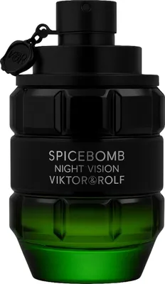 Produktbild von Viktor&Rolf Spicebomb Night Vision, Männer, 90 ml, Nicht nachfüllbare Flasche, Bergamotte, Kardamom, Grapefruit, Mandarine, Geranium, Lavendel, Rosmarin, Salbei, Mandel, Zedernholz, Moschus, Patschuli, Tonka-Bohne