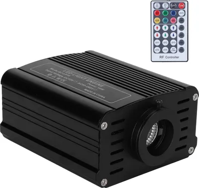Zdjęcie produktu dla Światłowodowy sterownik oświetlenia sufitowego 16W RGBW z pilotem 12V