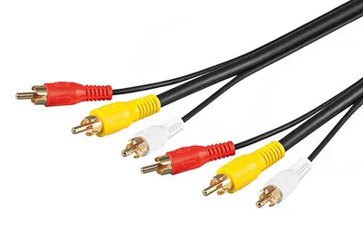 Obrázek produktu pro Goobay AVK 201-1500 15.0m, 15 m, 3 x RCA, 3 x RCA, Černá, Samec/samec