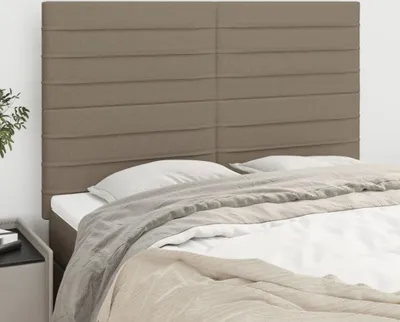 Produktbild von The Living Store Kopfteile 4 Stk. Taupe 72x5x78/88 cm Stoff