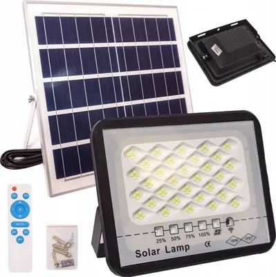 Obrázek produktu pro Solární halogenová lampa 100 W se senzorem a dálkovým ovládáním