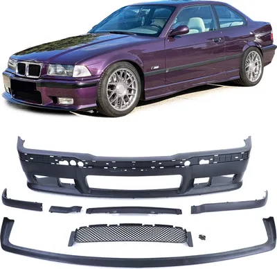 Produktbild von Front Stoßstange + ABE + Evo Spoiler Lippe passt für alle BMW E36 auch M3 90-99