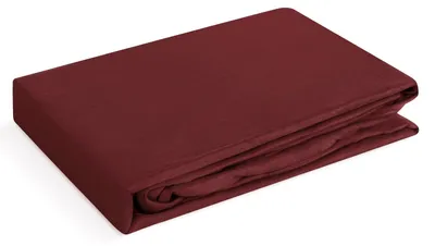 Zdjęcie produktu dla Prześcieradło satynowe z gumką NOVA 220x200 + 30 cm burgundowe