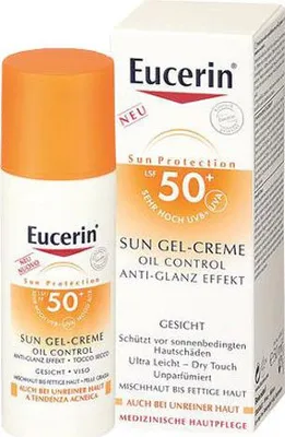 Zdjęcie produktu dla Eucerin Sun Gel-Cream Oil Contr.Anti-Gl.Eff.Lsf50+ 50 ml