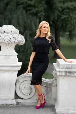 Zdjęcie produktu dla Stylove Sukienka damska midi Gihl S379 czarny XXL