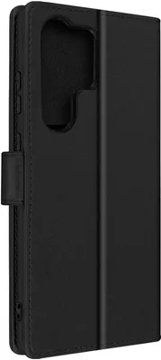 Produktbild von Avizar, Kunstleder-Klappetui mit Standfunktion für Samsung Galaxy S23 Ultra, Schwarz