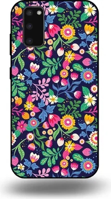 Image de Smartphonica Coque pour téléphone Samsung Galaxy S20 Plus avec impression de fleurs - Coque arrière en TPU avec impression de fleurs
