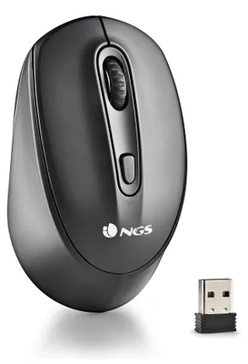 Image de Souris NGS SMOG-RB Noir 2400 dpi sans fil (1 pièce)