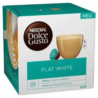 Productafbeelding van NESCAFÉ 12381597 NESCAFÉ Flat White Kaffeekapseln, mild, 16 Portionen