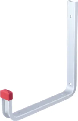 Immagine prodotto di Alberts 800918 Gancio a parete, angolare, alluminio, profondità 190 mm, altezza 200 mm, set da 3