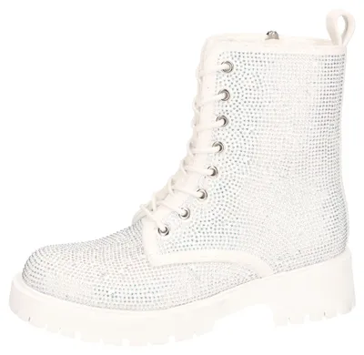 Imagen del producto de Botas de cordones, color blanco/blanco, talla 38