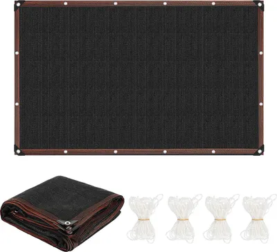 Produktbild von Faziango Schattiernetz 300x500 cm – Großes HDPE Sonnenschutznetz, UV-beständig und wetterfest schwarz
