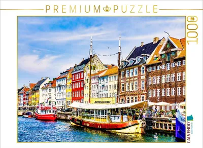 Produktbild von CALVENDO Puzzle Kopenhagen Stadtteil Nyhavn | 1000 Teile Lege-Größe 64x48cm Foto-Puzzle für glückliche Stunden