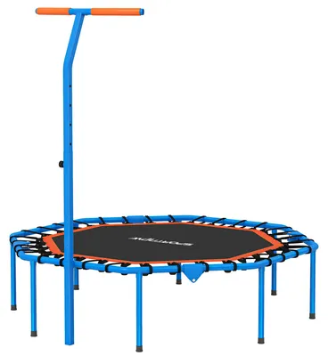 Produktbild von SPORTNOW Fitness Trampolin klappbar Ø128 cm Mini Trampoline mit Haltegriff