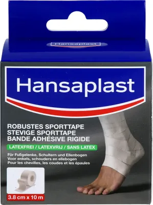 Zdjęcie produktu dla Hansaplast 48423 Hansaplast Tape ROBUSTES SPORTTAPE 48423 weiß 3,8 cm x 10,0 m, 1 Rolle