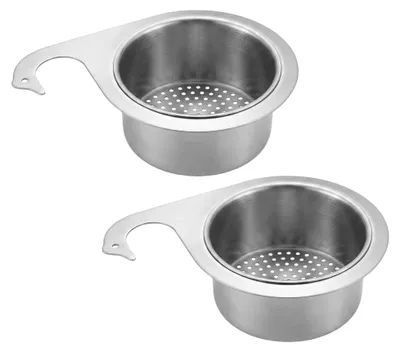 Productafbeelding van Spoelbakzeef - 2 stuks - RVS - Ø 7,5 cm