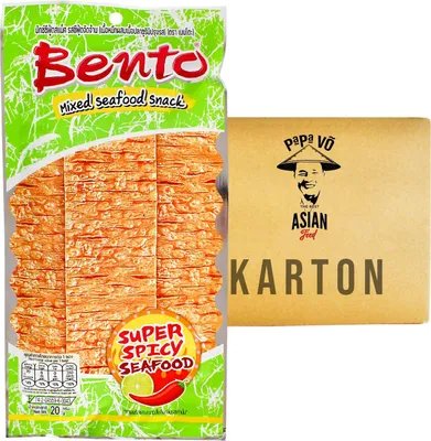 Produktbild von Bento Mix Meeresfrüchte Snack Super Spicy Geschmack 36x20g