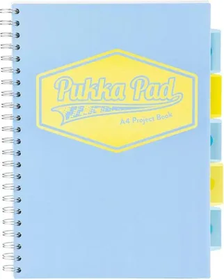 Image de Cahier de projets A4 quadrillé Bleu pastel