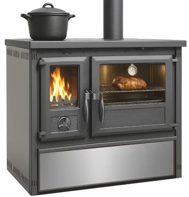 Produktbild von Outdoor-Küchenofen Gartenherd Holzherd Modell Forno - Edelstahl - 6 kW