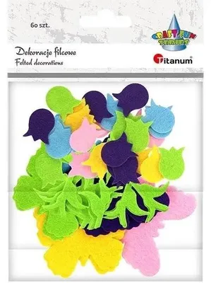 Zdjęcie produktu dla Filcowe tulipany i motyle 60szt - Titanum