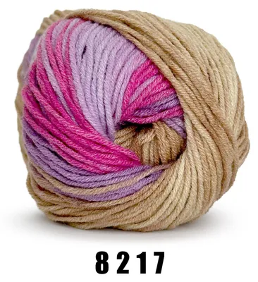 Produktbild von YarnArt Jeans Crazy (50g/160m) 8217 braunlila