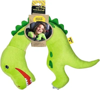 Productafbeelding van Tyrannosaurus Rex neksteun knuffel voor kinderen - ideaal voor lange reizen