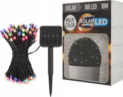 Obrázek produktu pro Vánoční stromek světla Solární barevné světla 100 LED 10m