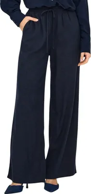 Produktbild von ONLY Damen Say Hose, weite Hosenbeine, 55% Leinen - 45% Viskose, Seitentaschen, elastischer Bund mit Kordelzug