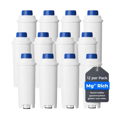Produktbild von Waterdrop Mg²⁺ Kaffeefilter, Ersatz für De'Longhi® Wasserfilter DLSC002, Kompatibel mit De'Longhi® Magnifica® S, Eletta® Explorer (12)