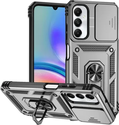 Produktbild von Samsung Galaxy A05s Hülle - Coverup Armor Ring Ständer Back Cover mit Kamera Schutz - Grau