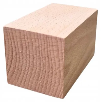 Immagine prodotto di Piedino per mobili - 6x6x10 cm - Legno di faggio - Accuratamente levigato - Pronto per essere verniciato o dipinto - Bordi leggermente arrotondati - Piedino per mobili