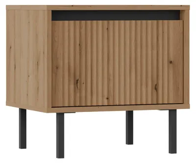 Image de Selsey Osaka - Table de nuit avec un tiroir, aspect chêne Evoke, 52 cm