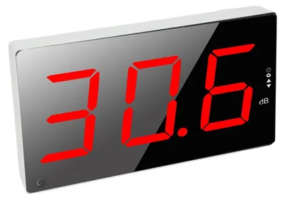 Zdjęcie produktu dla Miernik poziomu hałasu 3 cale LCD - Miernik decybeli - Montaż na ścianie - Funkcja alarmu - 30-130dB