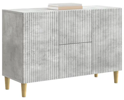 Image de Buffet vidaXL gris béton 89 x 34,5 x 60 cm en aggloméré